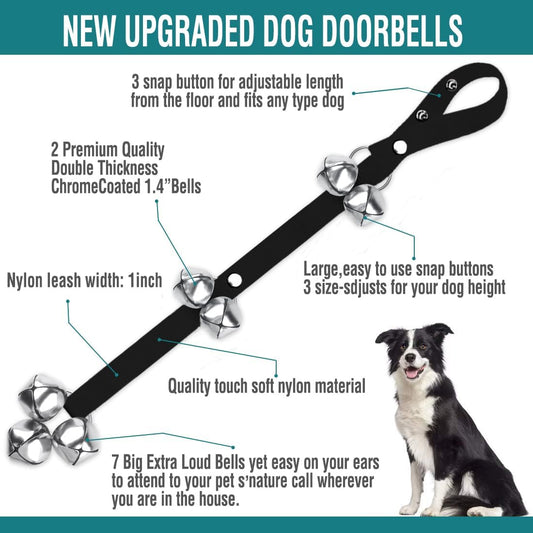 BLUETREE Dog Doorbells Premium Quality Training Potty Great Dog Bells 