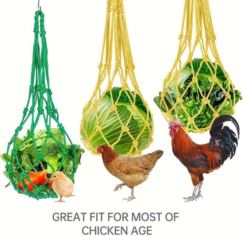 BUYTER Chicken Hanging Feeder Toy Vegetable Skewer Fruit Holder for Hens