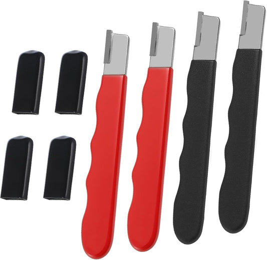 4 Pack Garden Tool Sharpener, Pruning Shears Blade Sharpener, Pocket Blade Sharpeners, Mini Portable Quick Edge Sharpening Multipurpose Usage Knife Sharpeners for Hedge Shears, Sickle, Scissor