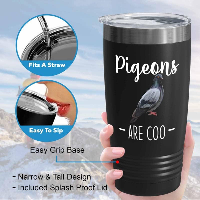 Bird Lover Black Edition Viking Tumbler 20oz - Pgeons are coo - Hummin