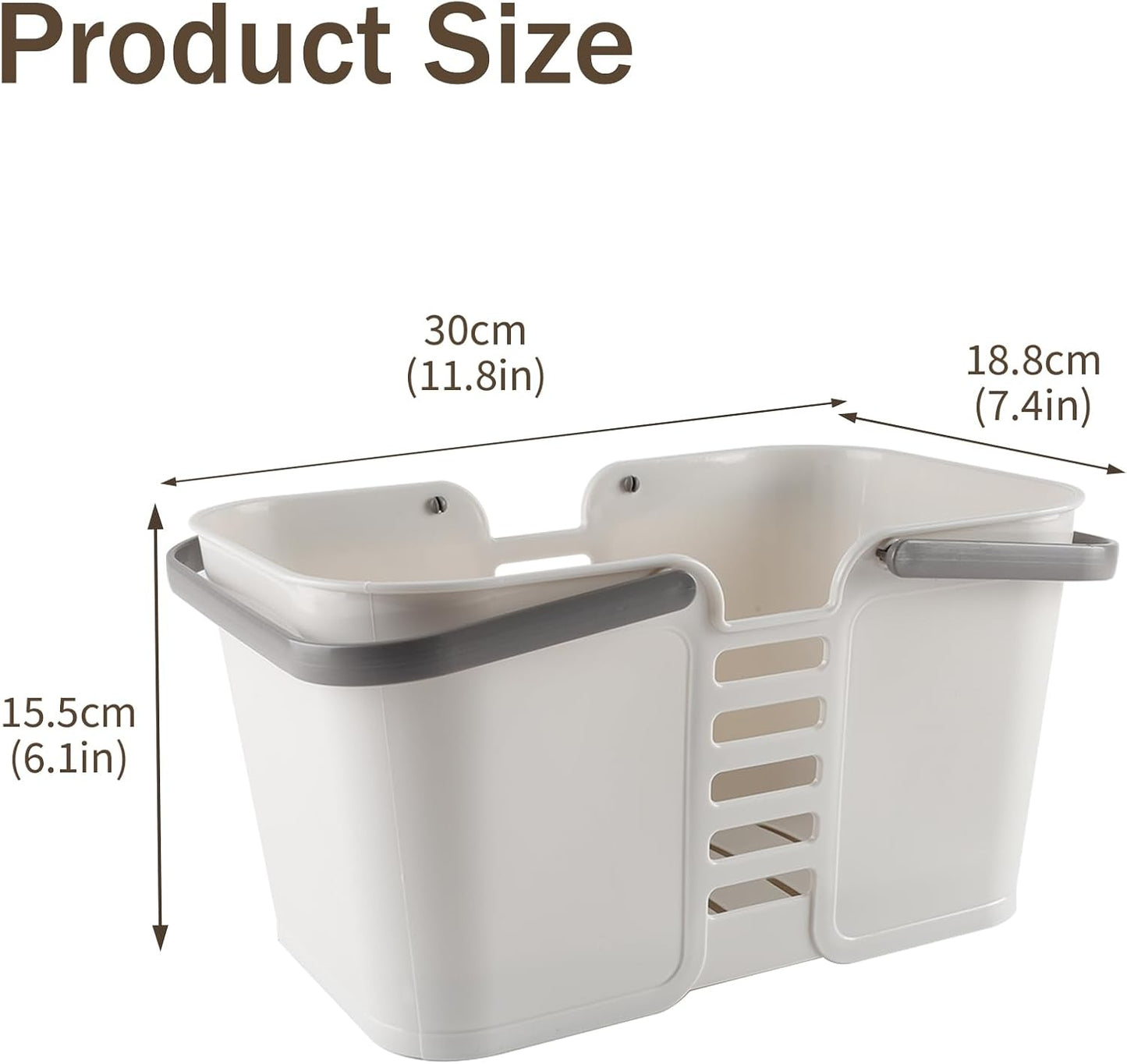 Cleaning Supply Caddy,Large Cleaning Products Storage Organizer with Handles,Portable Plastic Bucket Tool Storage Shower Caddy Basket for Bathroom, Bedroom, Kitchen, College Dorm, Garden