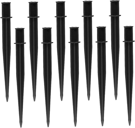 Milisten 10 Pack Solar Light Stakes Replacement for Garden and Pathway Durable Ground Spikes for Landscape Lighting Easy Setup Layout Enhance Outdoor Aesthetic