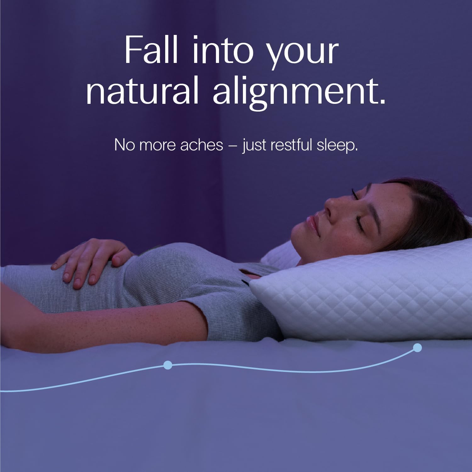 DreamyBlue Signature Pillow w/Adjustable Loft • Shredded Memory Foam F