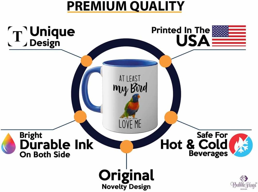 Bird Lover Two Tone Blue Edition 11oz - Bird Loves me - Hummingbird Ne
