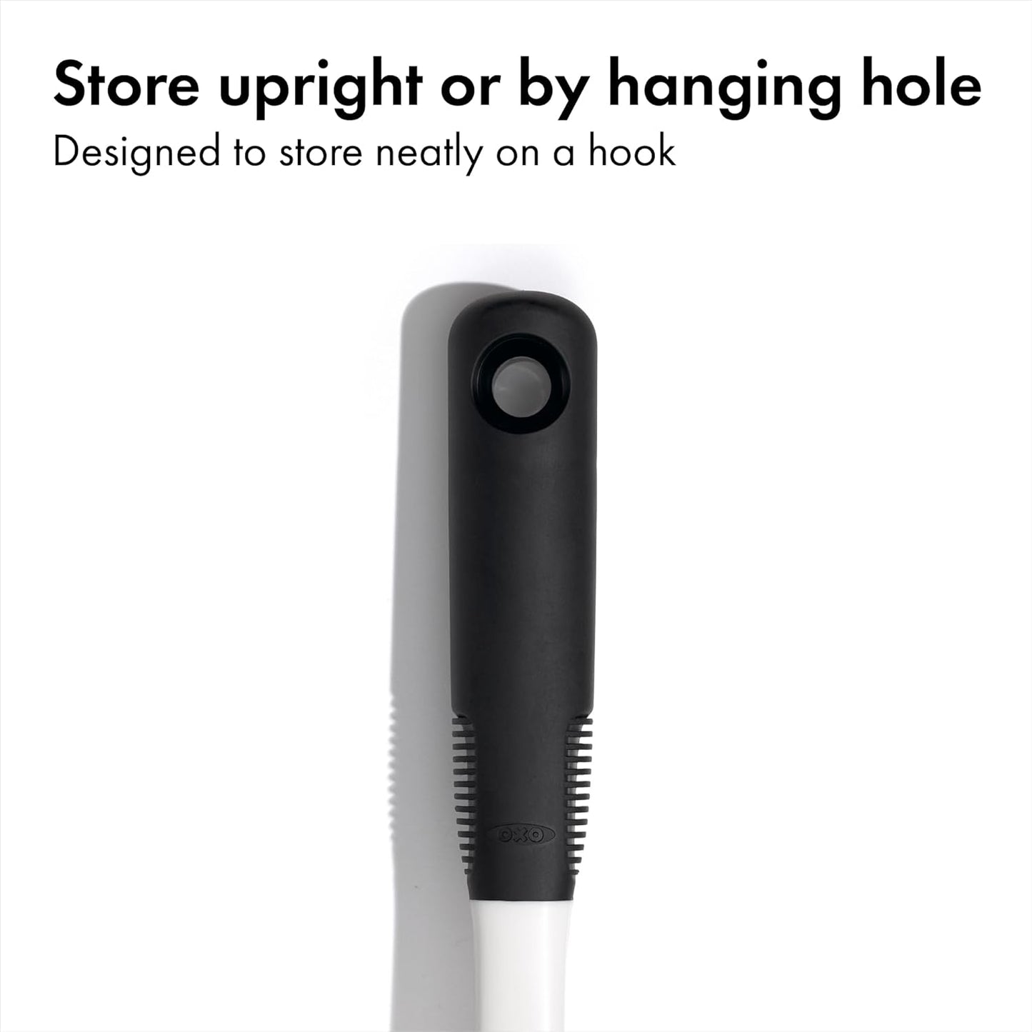 OXO Good Grips Dish Brush, Nylon Bristles with Built-in Scraper, Safe 