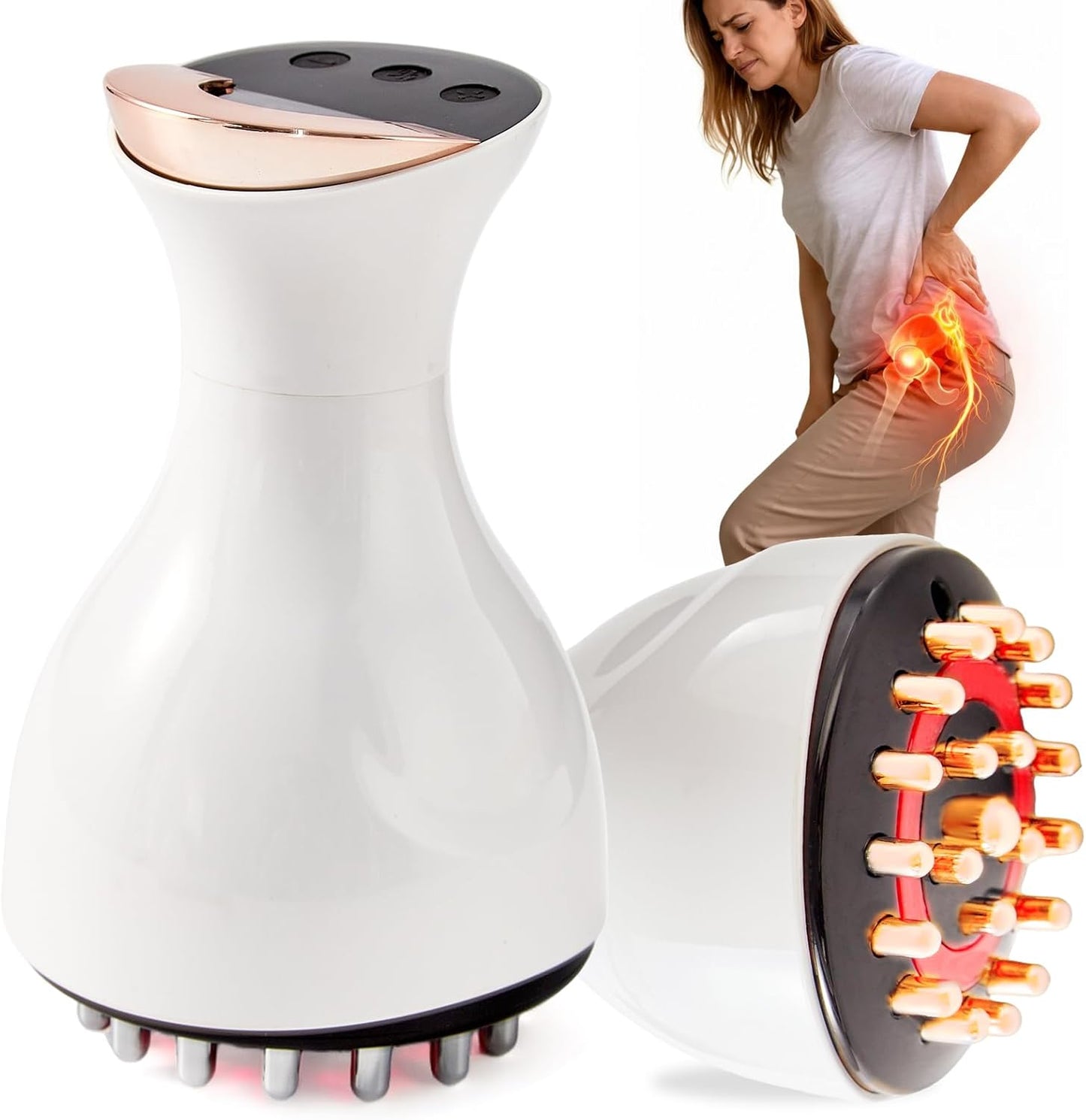 Sciatica Pain Relief Devices – Deep Tissue Massager with Multi-Mode Te