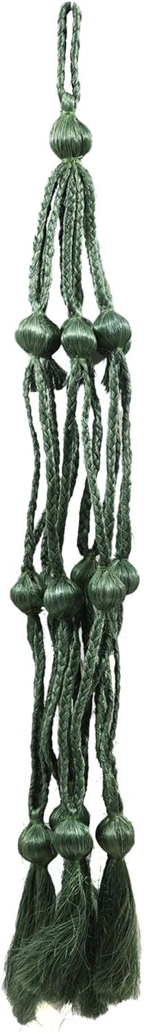 Exotic India 31" Fiber Pot Hanger (Vanishing Art) - Fiber - Color Gree