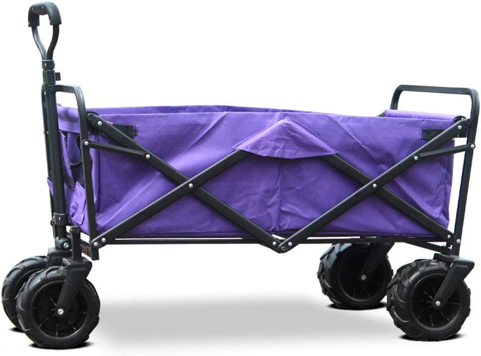 Outdoor Portable Foldifour-Wheeled Trolley Trailer Trolley Truck Truck Multiple Colors 75 100Cm Grocery Cart