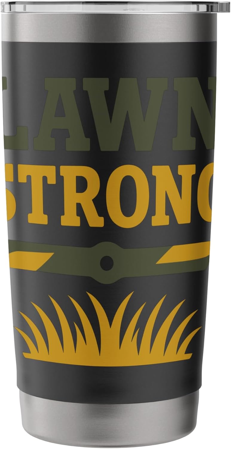 Landscaper Lawn Boss Outdoor Living Green Thumb Grass Crew Stainless Steel Insulated Tumbler