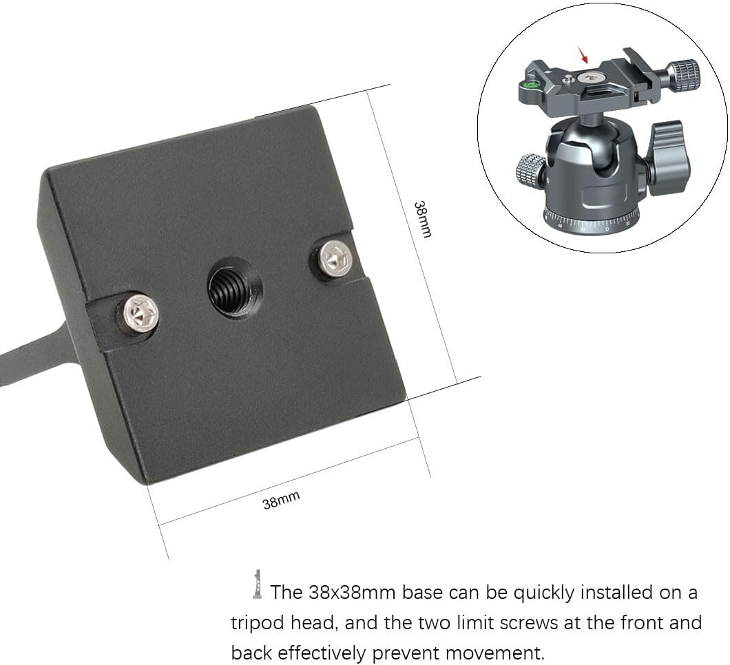 Roof and Porro Binocular Tripod Adapter Quick Release 1/4-20Inch Threading Detachable Mount Binoculars Accessories for8x40 8x42 10x50 12x60 15x60 15x70 20x80 25x70 etc Model