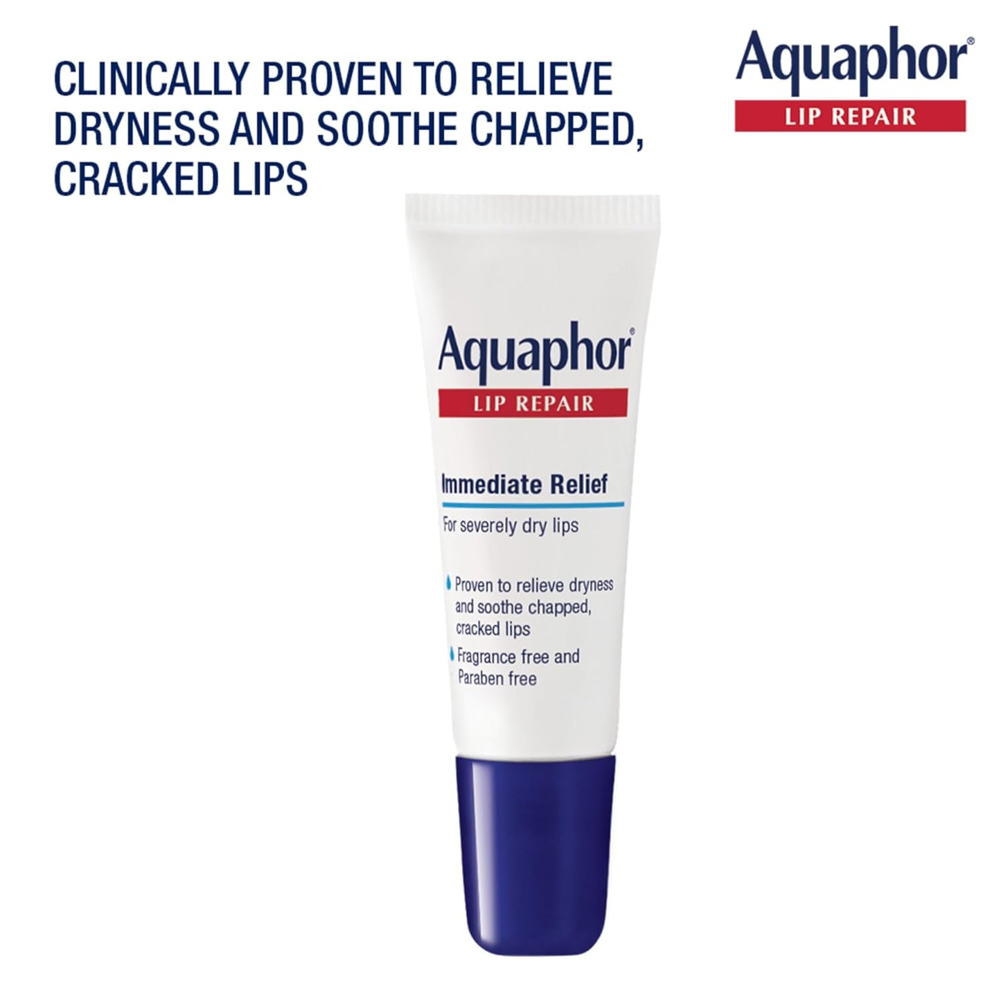 Aquaphor Lip Repair Ointment, Moisturizing Lip Balm Pack, Relieves Dry