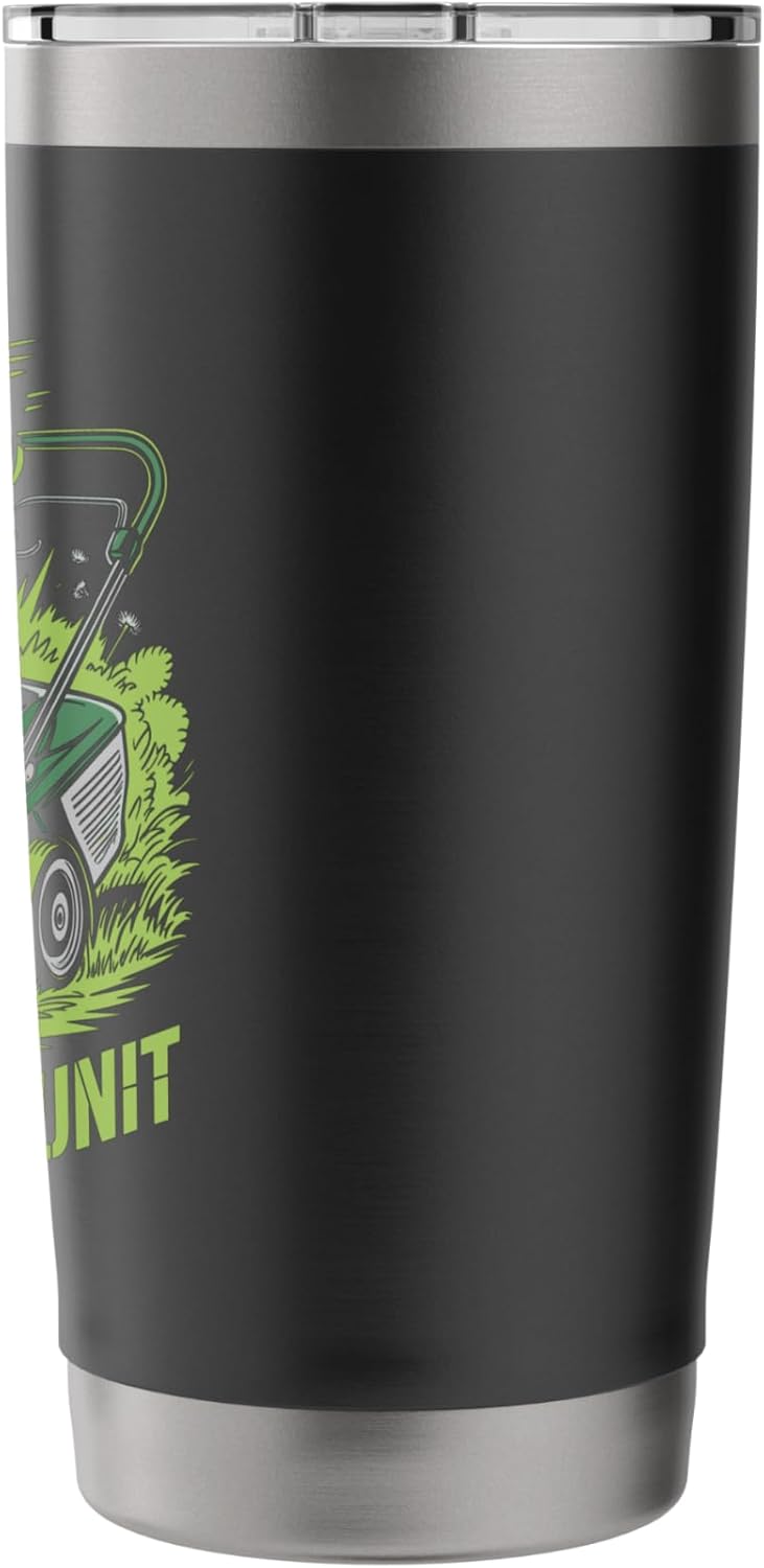 Lawn & Order Dad Unit Funny Landscaping Mowing Pun for Dad Stainless Steel Insulated Tumbler