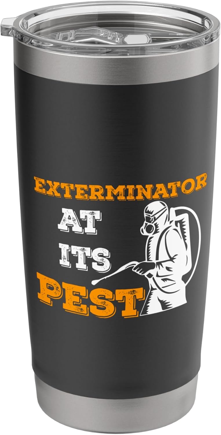 Bug Exterminator Garden Pest Controller funny pest control Stainless Steel Insulated Tumbler