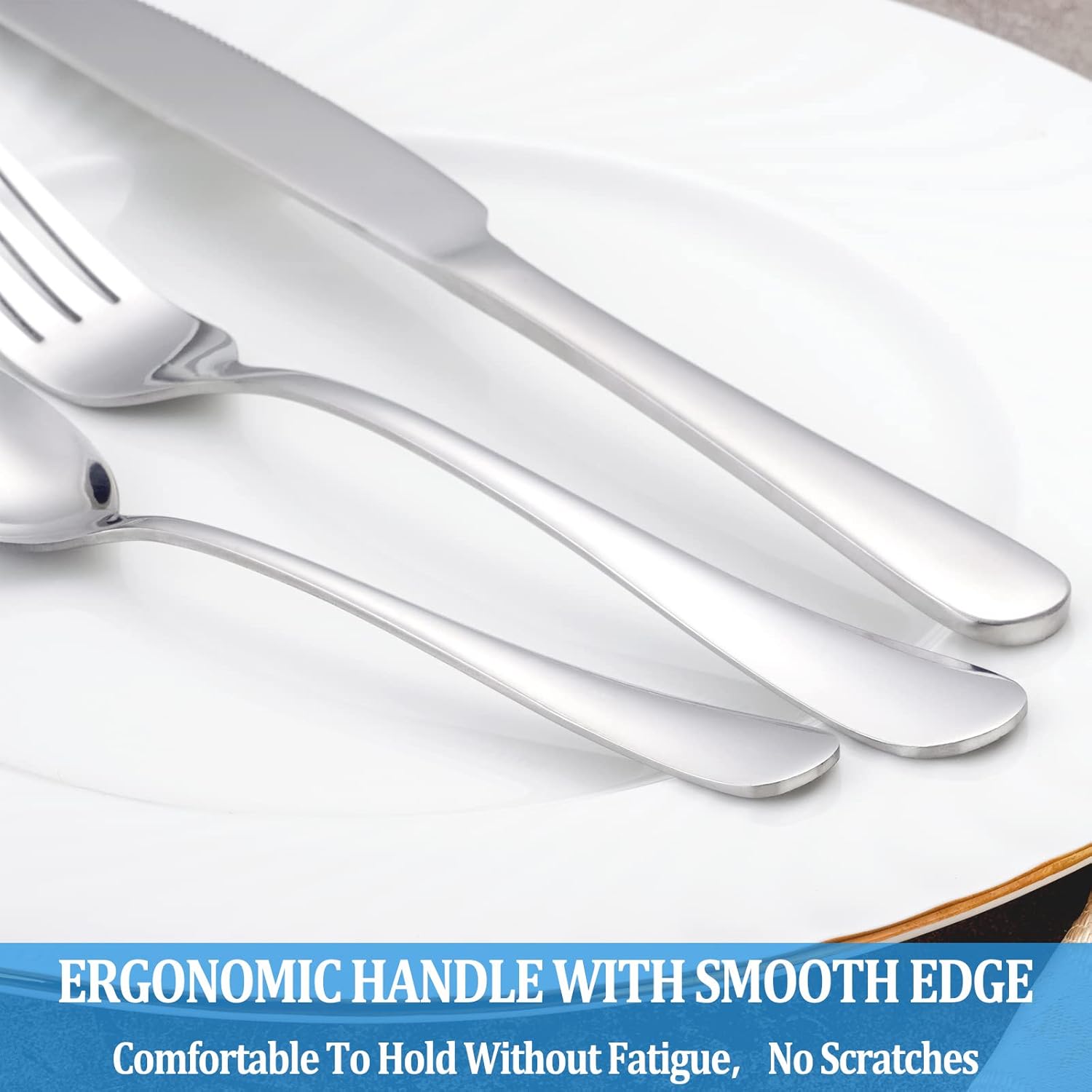 Dinner Spoon Set,16 Pcs 7.3" Tablespoons,Premium Food Grade Stainless 