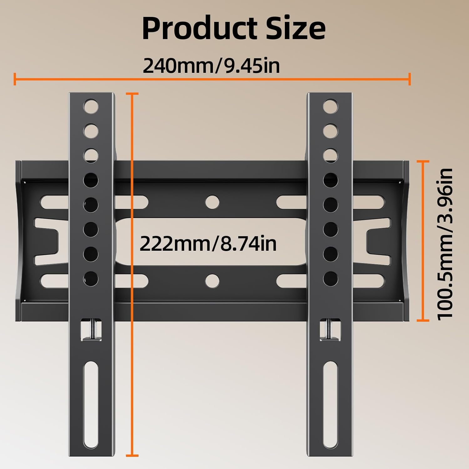 IWOBOARD 32 40 42 inch Fixed TV Monitor Wall Mount for LED LCD TVs & M