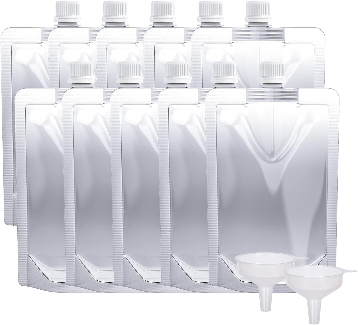Keon Plastic Pouches - Leak-Proof, Reusable, Flexible Juice Bags, BPA-