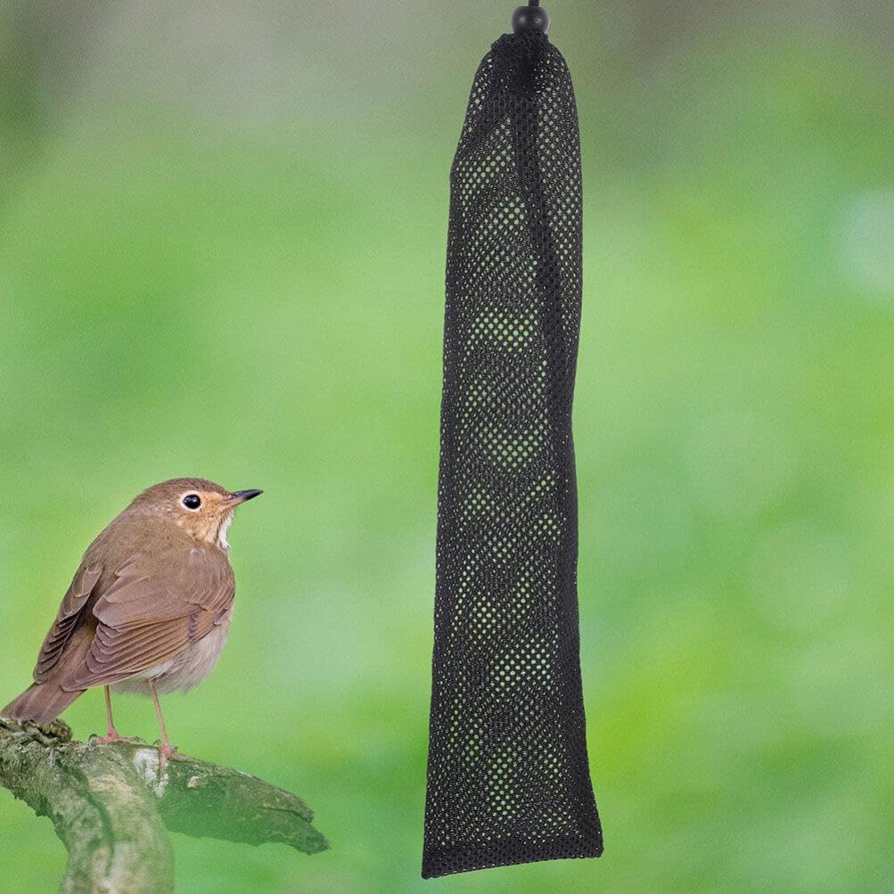 Milisten 8pcs Drawstring Bird Feeder Bag Finch Sock Feeder for Outdoor