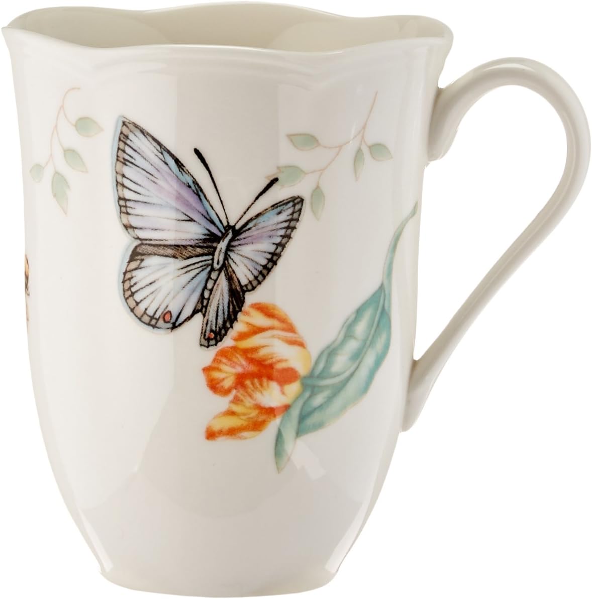Lenox Dinnerware Set, Butterfly Meadow 18-Piece Set, Service For 6, Wh