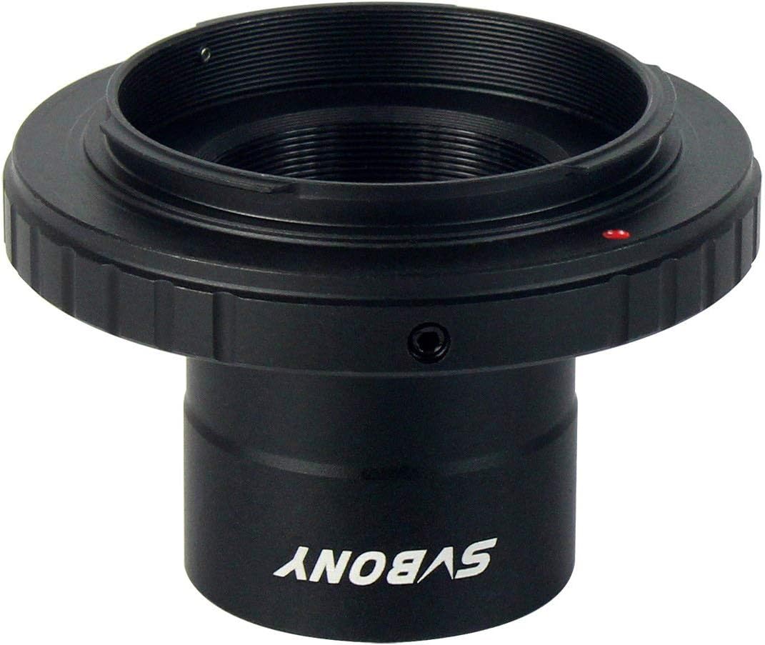 SVBONY Telescope Photo Adapter, T Adapter and T2 T Ring Adapter 1.25 inch Telescope Accessory Compatible for Nikon Camera and Telescope