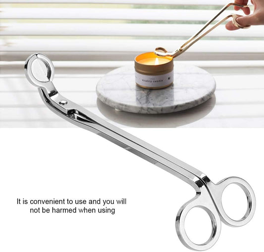 Candle Wick Trimmer, 17.5cm / 6.9in Plating Stainless Steel Candle Hea