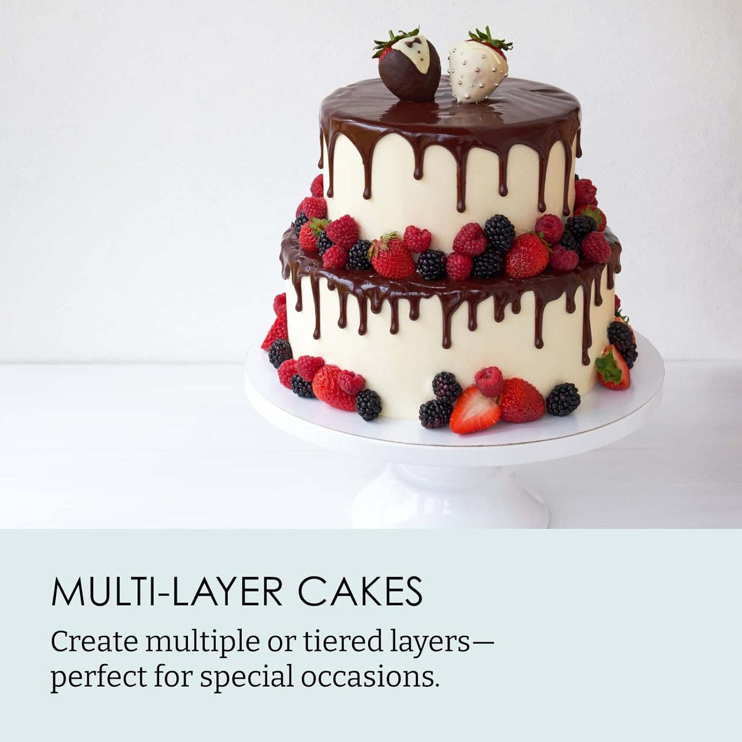 Chicago Metallic Professional 3-Piece Round Cake Pan Set of 6, 8, 10 i
