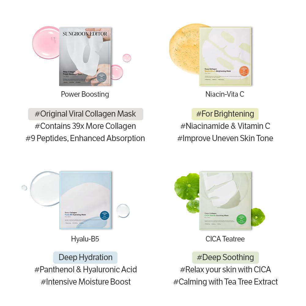 SUNGBOON EDITOR Deep Collagen Overnight Mask Hydrating Mask for Glass 