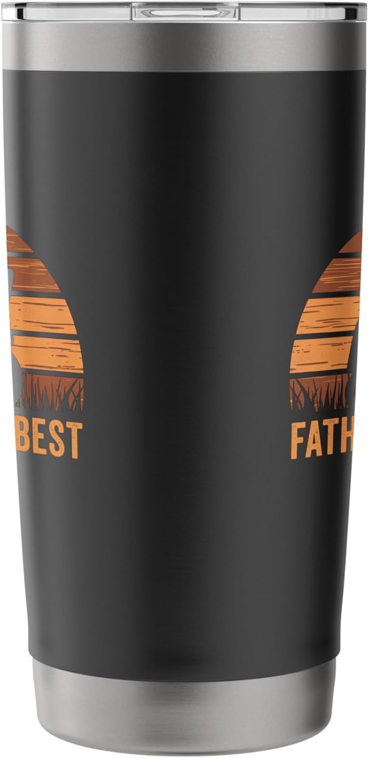 Father Mows Best Lawn Care Dad Mowing Gardener Father's Day Stainless Steel Insulated Tumbler