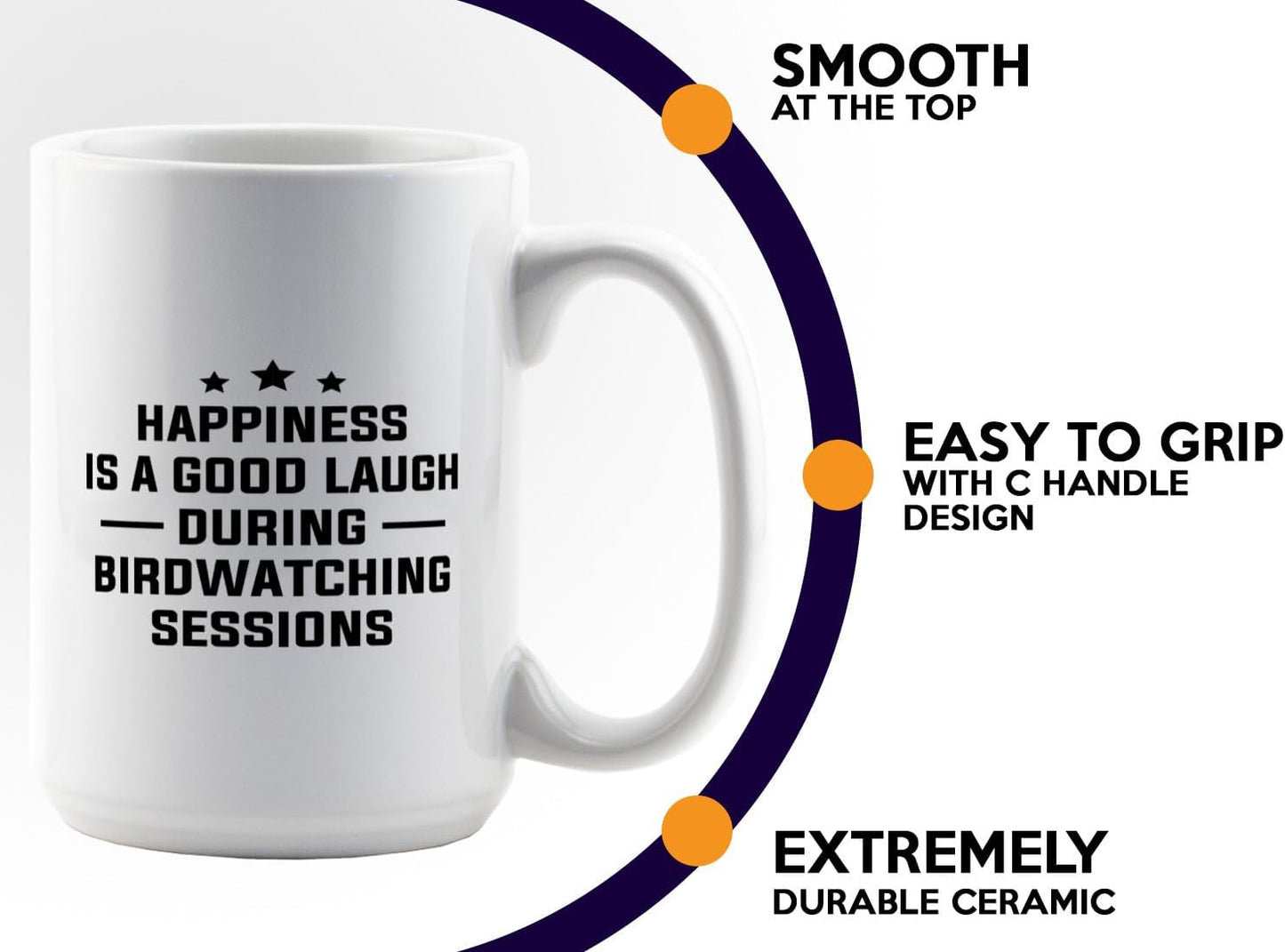 Hobby Coffee Mug 15oz White -Birdwatching Sessions - Bird Feeder Backyard Birdwatcher Gifts Birding Bird Lover