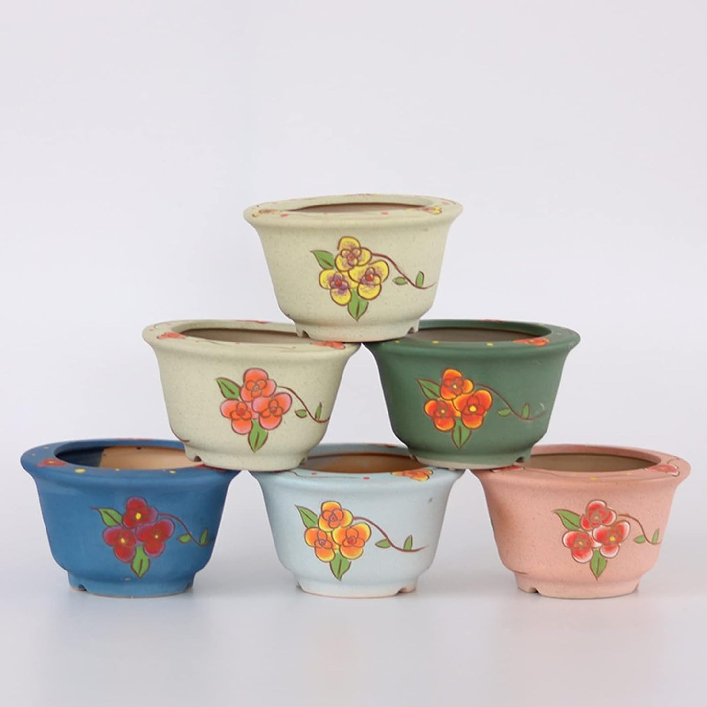 Plant Pots Colorful Flower Pot Ceramic Planters Vase Container Home Of