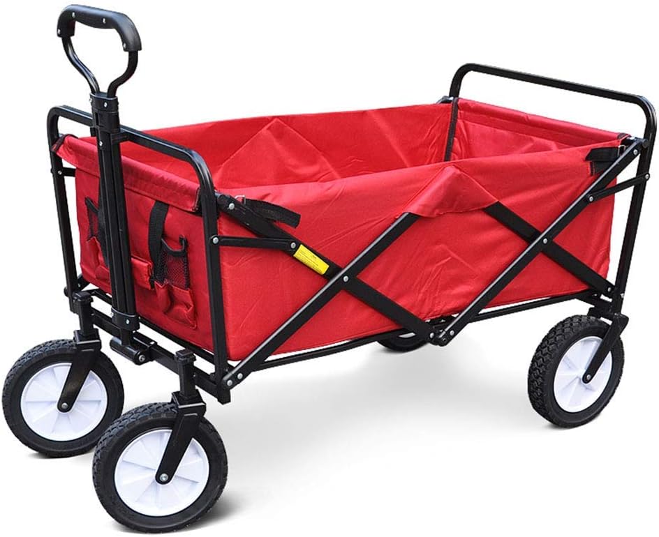 Collapsible Wagon Cart with Wheels Foldable Folding Wagons Carts Silen