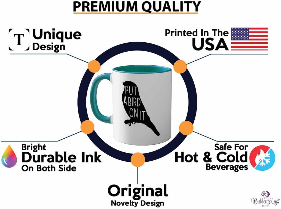 Bird Lover Two Tone Green Edition 11oz - Put a Bird on it - Hummingbir