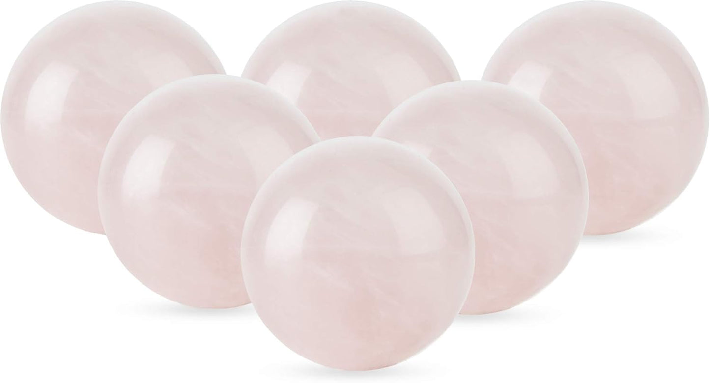 Twine Rose Quartz Wine Gems, Pink Drink Chillers, Real Polished Rose Q