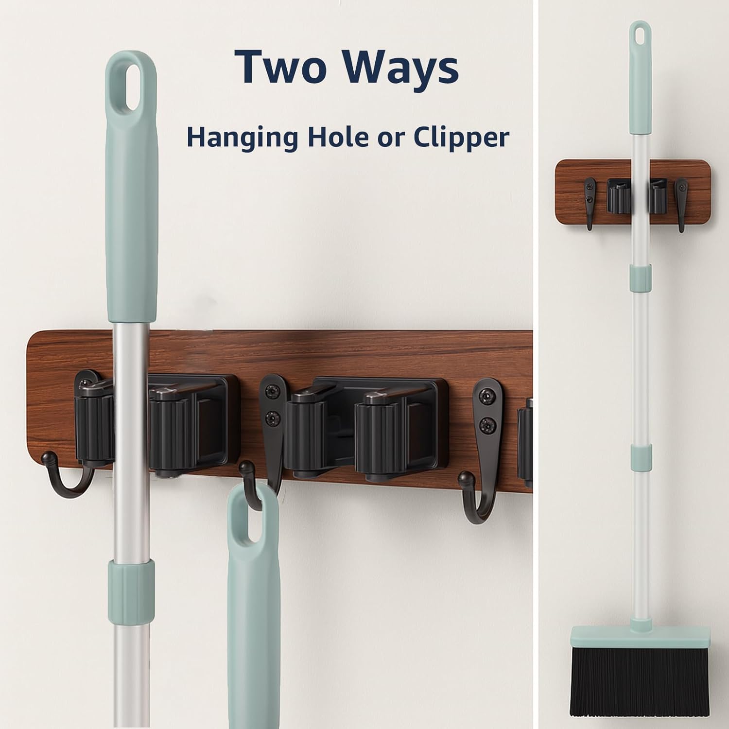 Broom and Dustpan Set – Heavy-Duty Broom and Dustpan for Home Cleaning
