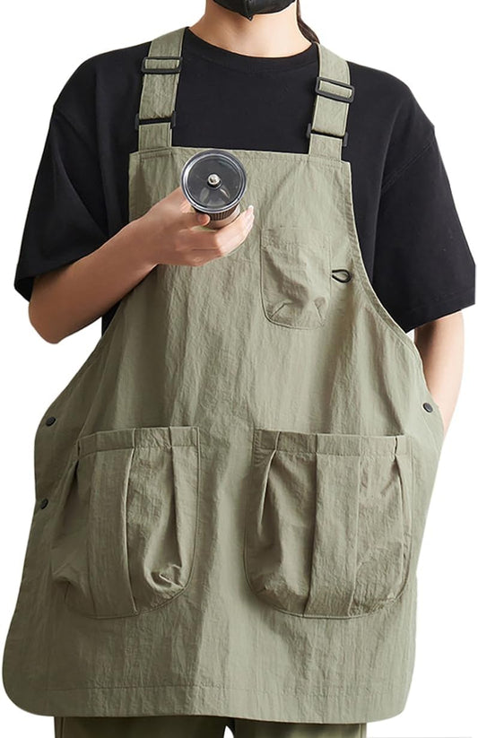 Nanxson Lightweight Apron for Women with Pockets Adjustable Work Apron