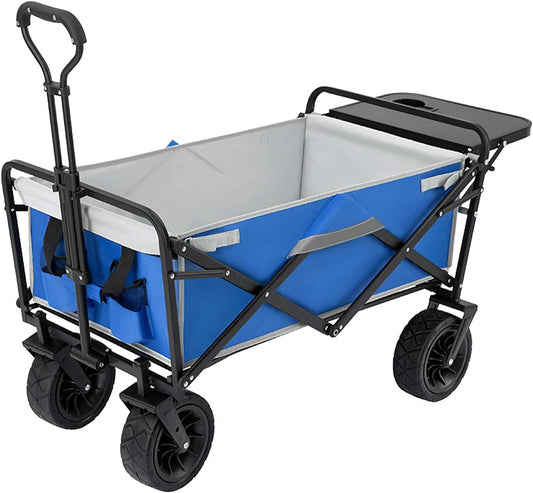 Portable Folding Beach Wagon Heavy-Duty Foldable Outdoor Garden Cart O