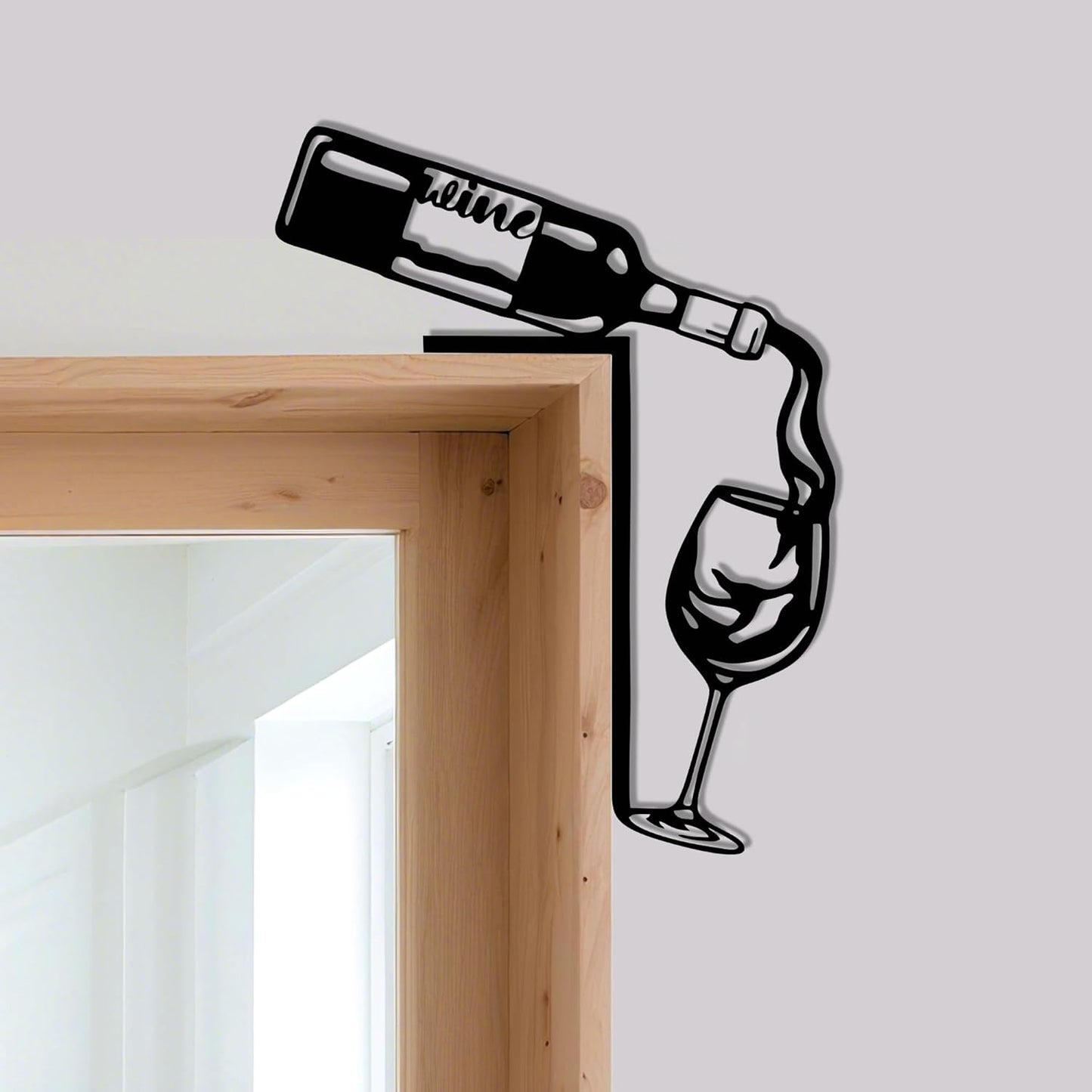YATEASLU Wine Decor for Kitchen - Rustproof Metal Bar Signs for Home B