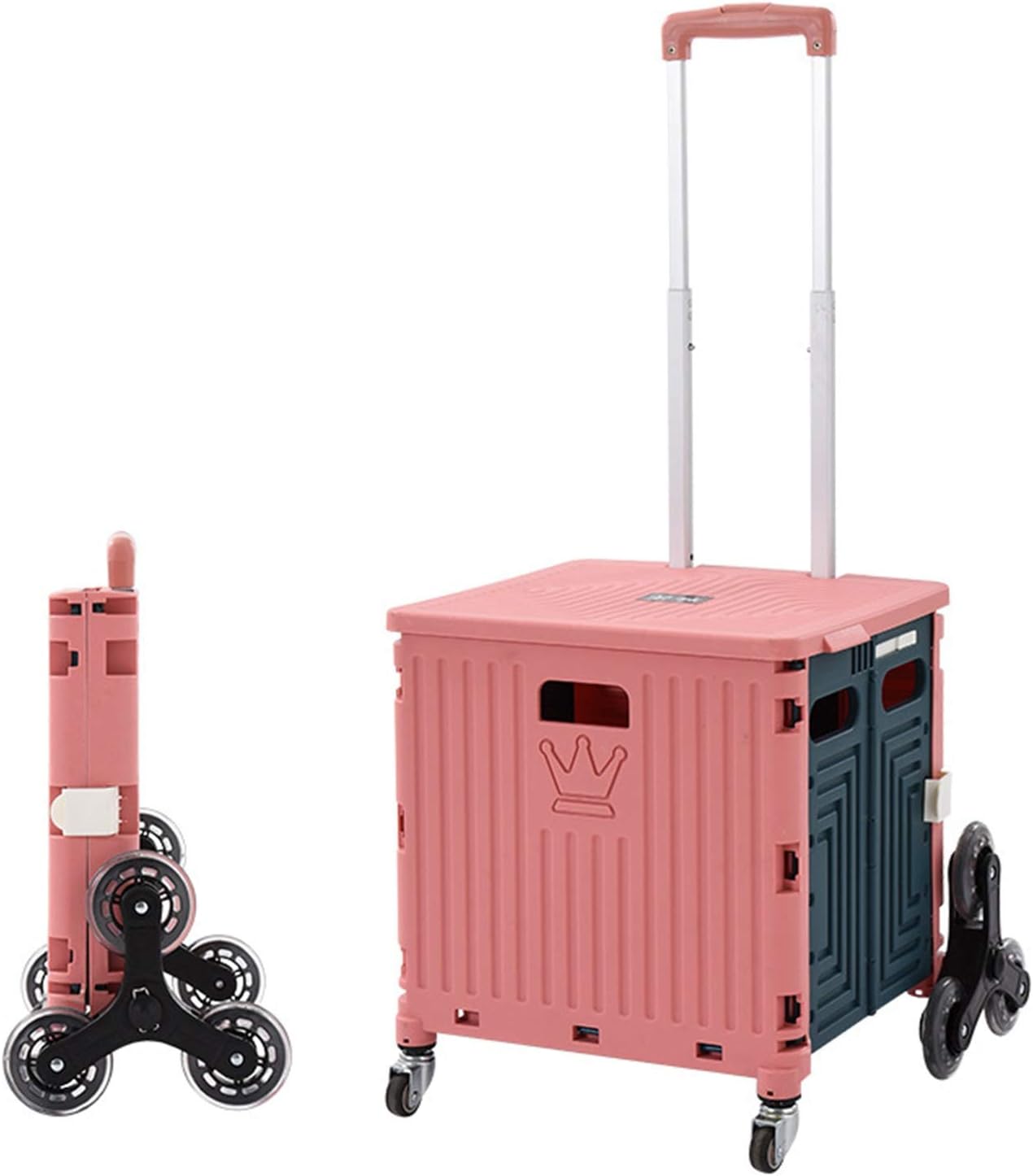 Collapsible Wagon Cart with Wheels Foldable Folding Wagons Carts Silen
