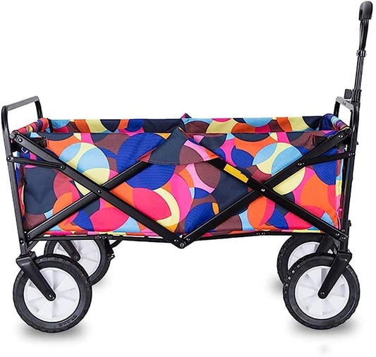 Handcart, Folding Garden Trolley Cart Heavy Duty Wagon Multi-Function 