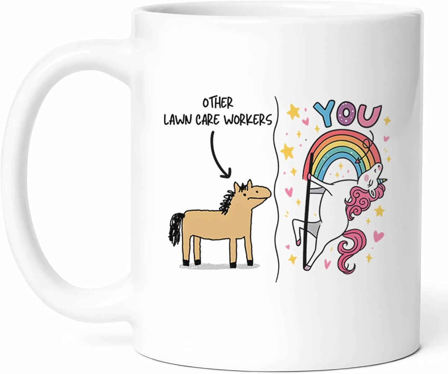 Other Lawn Care Workers Unicorn Mug - Gardening Enthusiast Coffee Cup - Funny Gift From - Tea Mugs - Specialist Cups - 11 Oz Ceramic Gifts For Birthday, Him, Her, Christmas, Appreciation Day, Outdoor