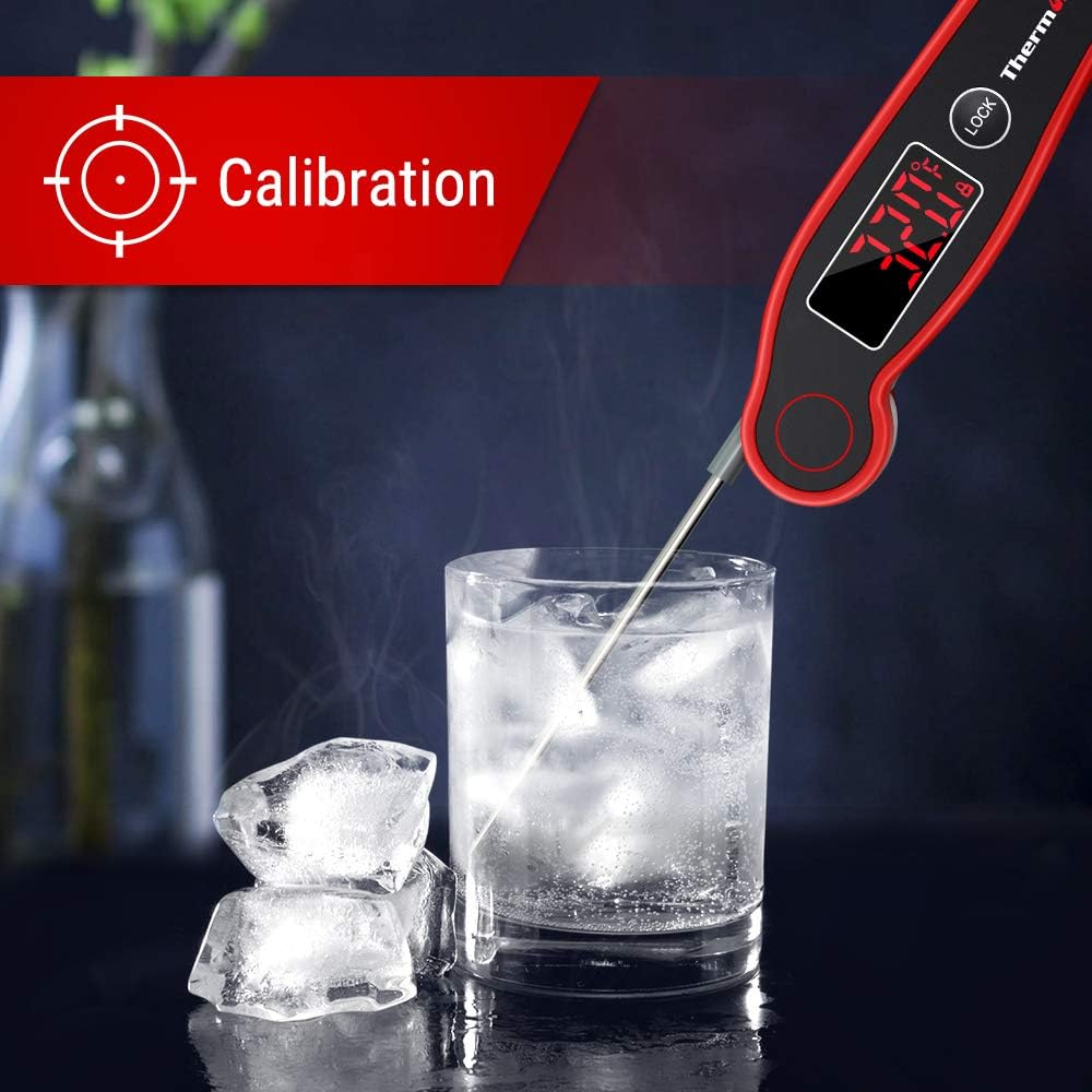 ThermoPro TP19 Waterproof Digital Meat Thermometer for Grilling with Ambidextrous Backlit & Thermocouple Instant Read Kitchen Cooking Food Thermometer for Candy Water Oil BBQ Smoker Fathers Day Gift