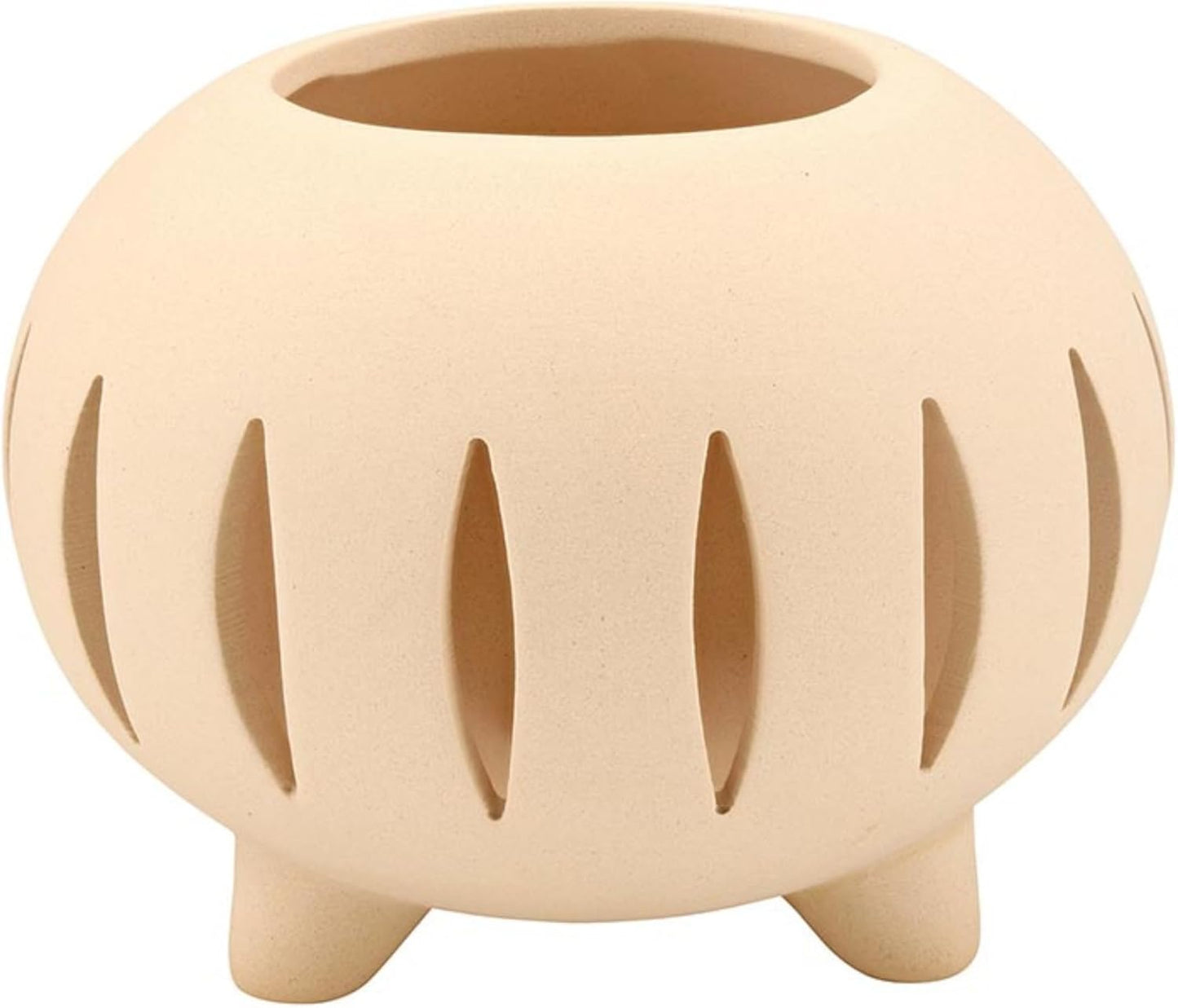 47th & Main Small Stoneware Votive Candleholder or Plant Pot, 4" Diame
