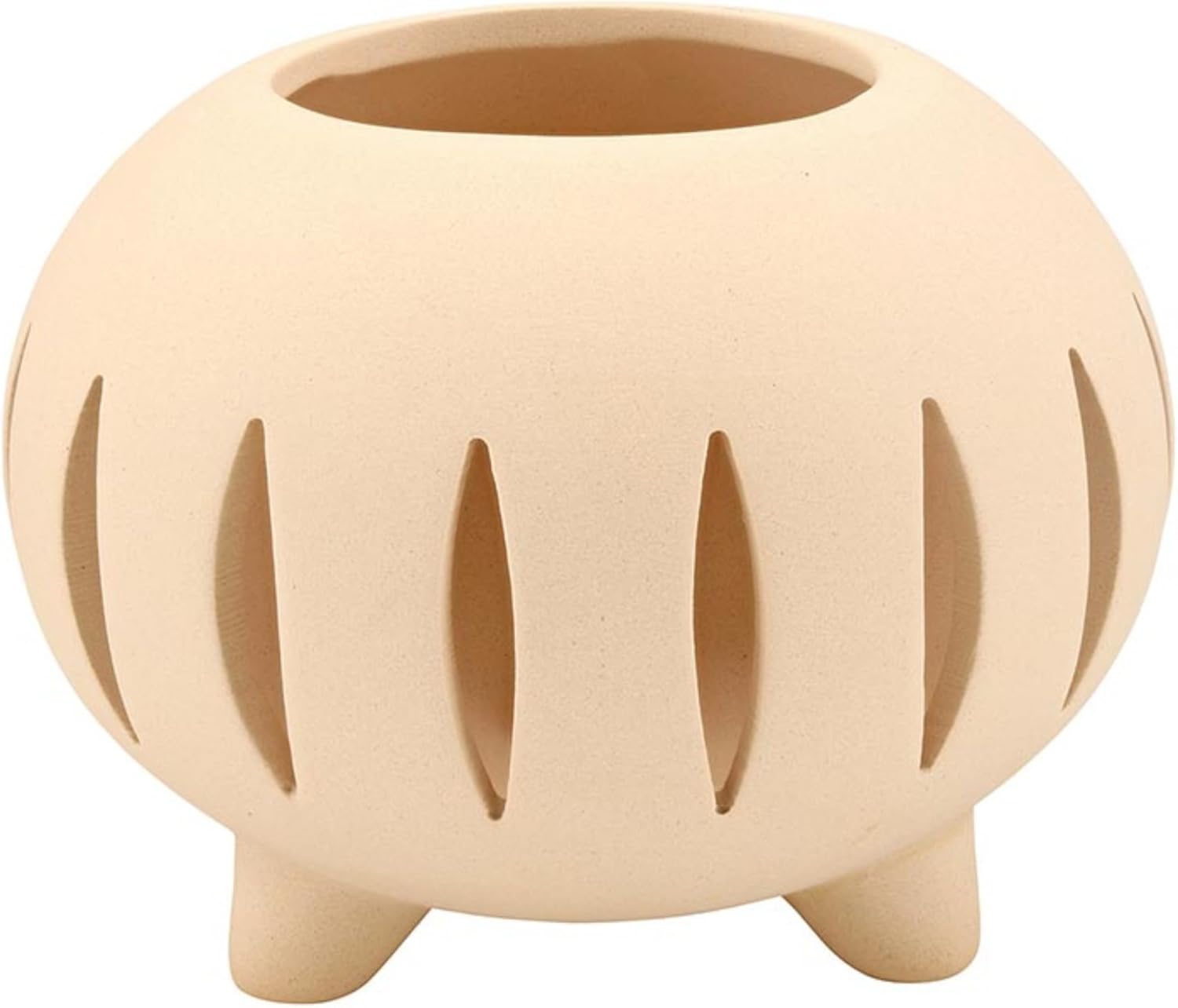 47th & Main Small Stoneware Votive Candleholder or Plant Pot, 4" Diame