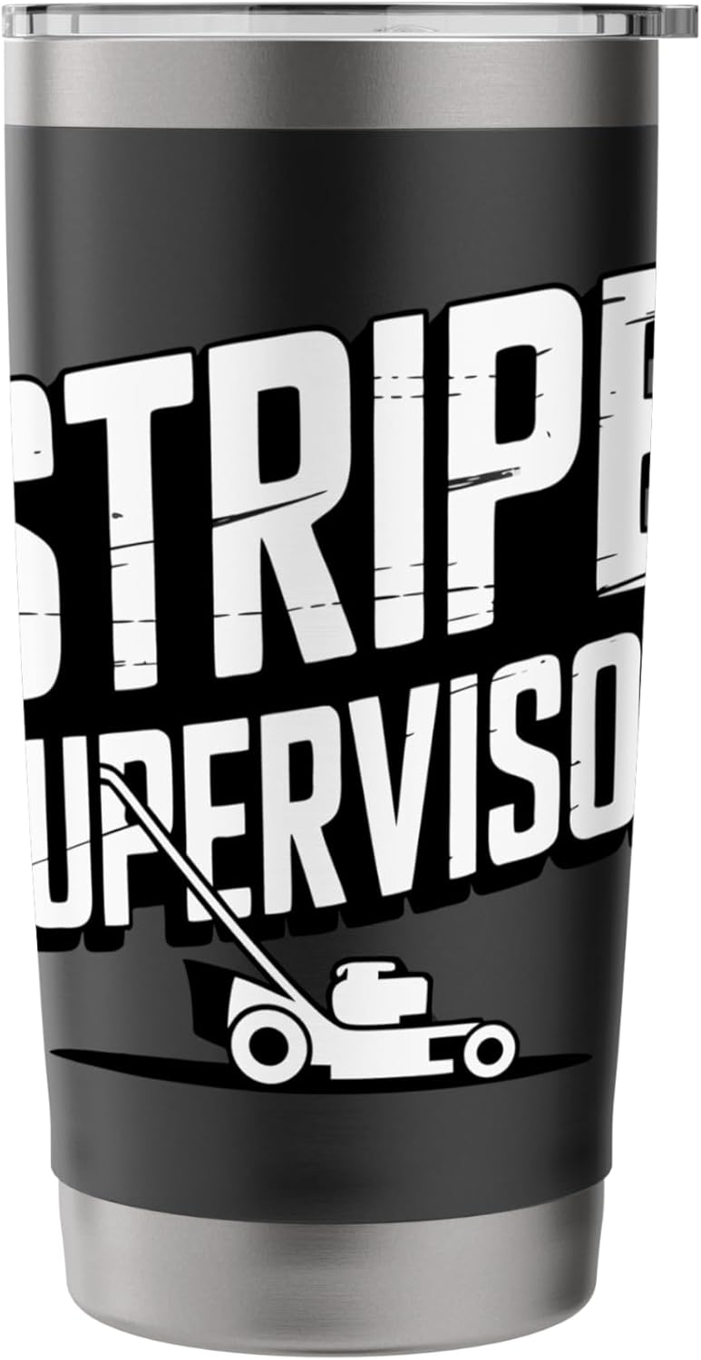 Funny Lawn Striper Lawn Care Mowing Landscaping Stainless Steel Insulated Tumbler