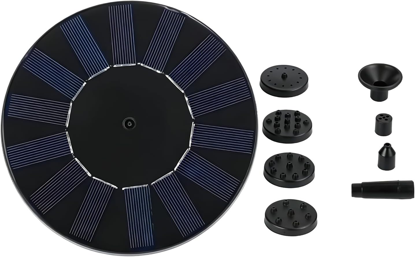 Solar Bird Bath Tray, 30.5x30.5x6cm ABS PP Heavy Duty Outdoor Round Feeder Stand for Garden, Patio, Backyard, Home, Birds, Wildlife, Hanging