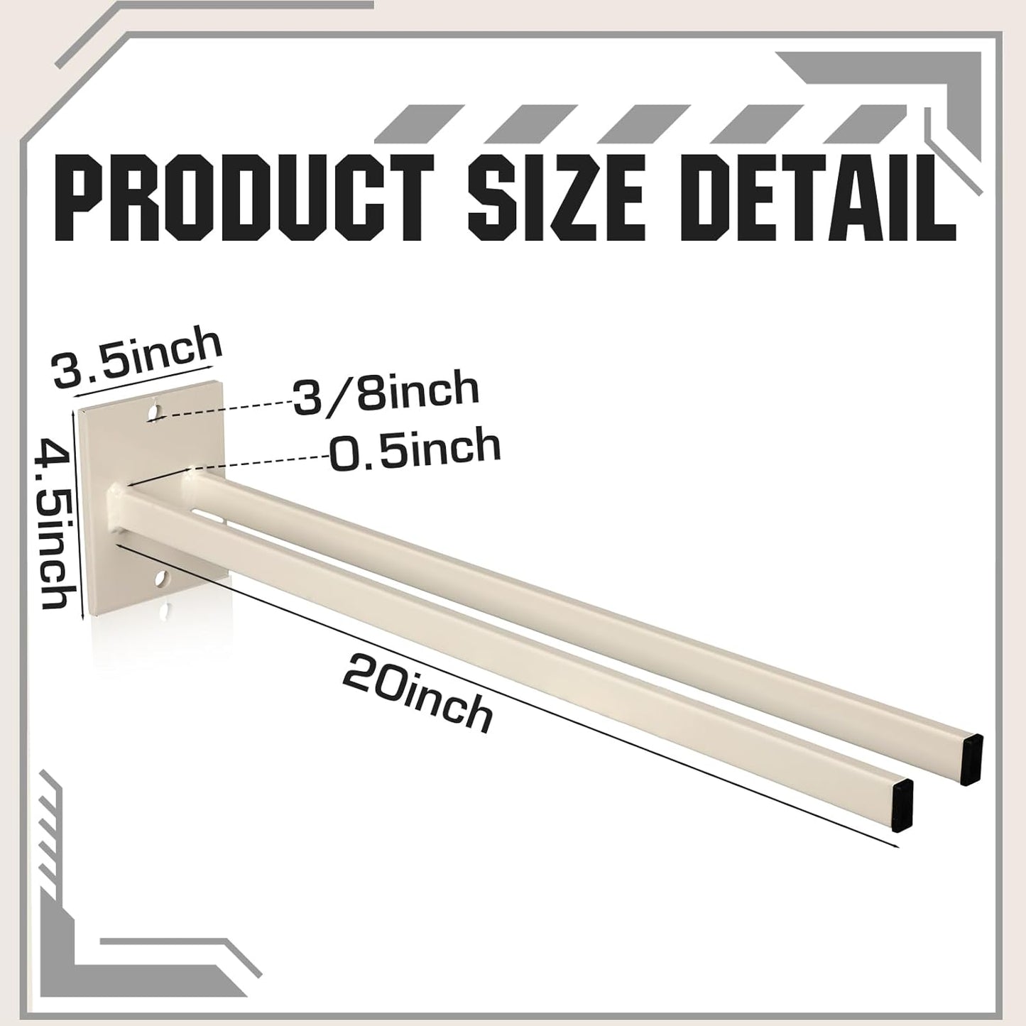 Zonon 2 Pcs Extra Long Tool Rack for Shovels Spades Rakes Brooms Shovel Holder for Truck and Shovel Rack Heavy Duty Powder Coated Steel Wall Mount Storage Organizer Garage and Shed