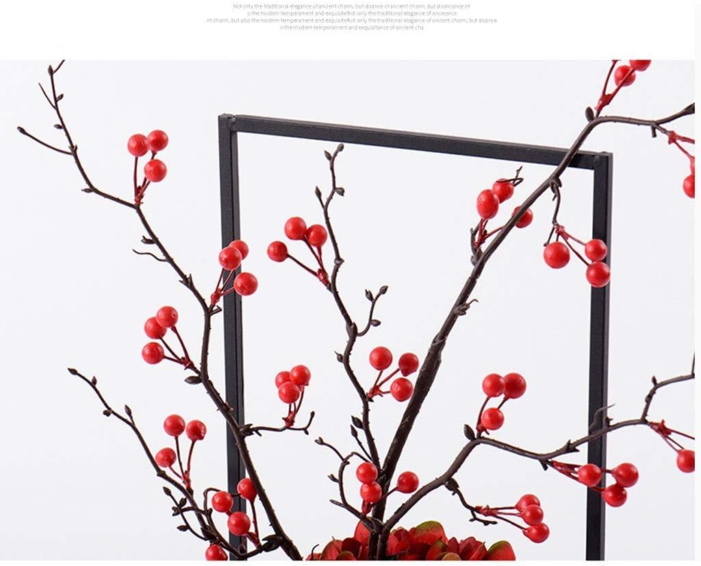 Zen Simulation Flower Pots Plant Villa Hotel Home Wrought Iron Flower Stand Flower and Fruit Ceramic Bonsai Artificial Bonsai Artificial Plant Artificial Flower