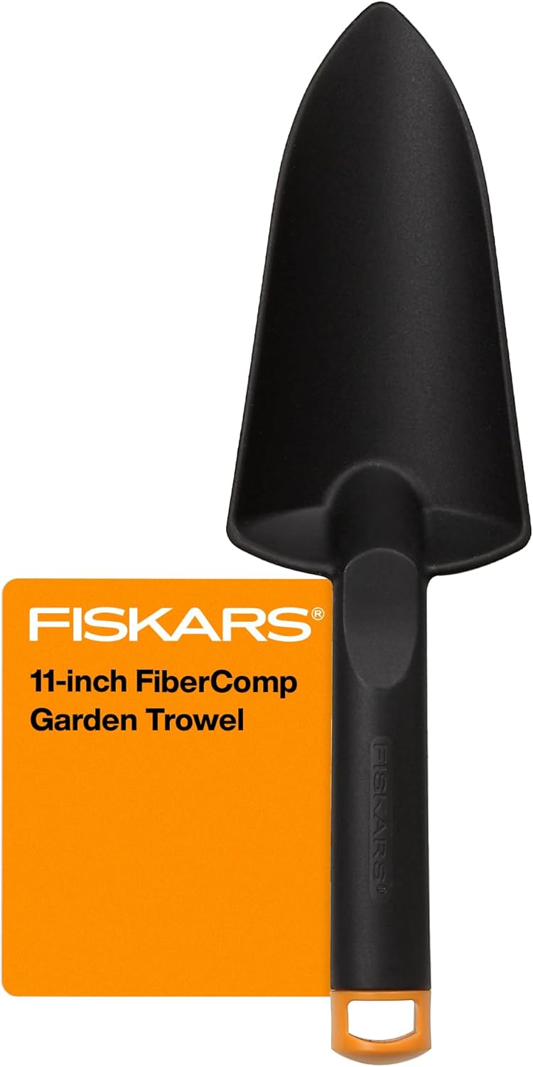 Fiskars Hand Trowel - Fiber Composite Gardening Hand Tool with Hang Ho