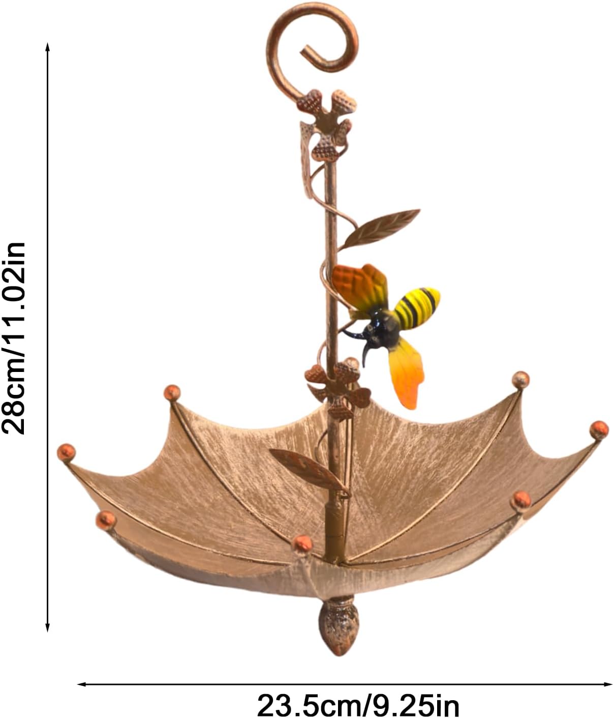 Bird Feeders - Hangable Umbrella Shaped Hummingbird Food Tray for Outd