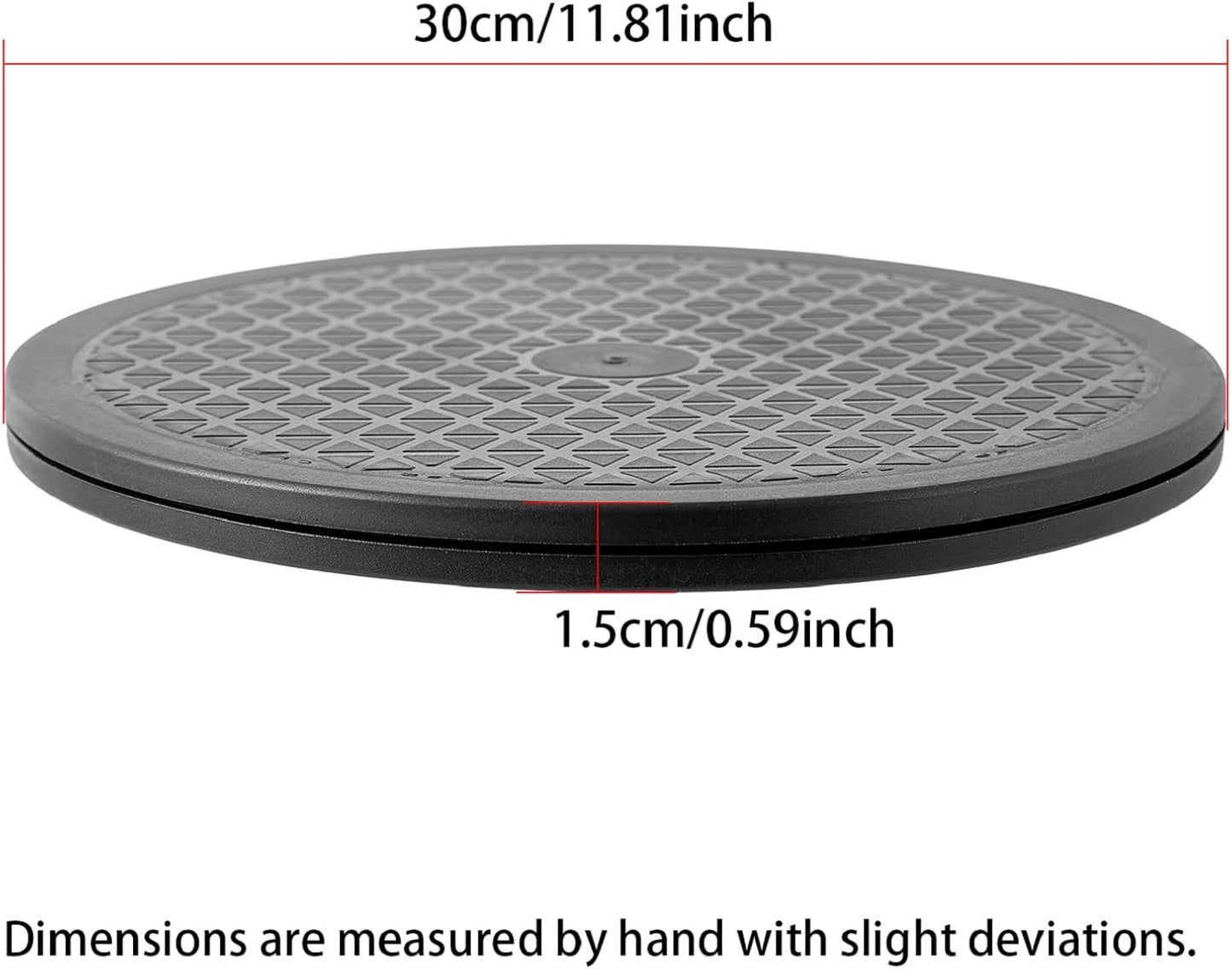 Multi-use Heavy Duty Rotating Swivel Stand - Lazy Susan with Steel Ball Bearings for Model Base/Rotating Plants/Crafts Stand Monitor/Big Screen TV/Monitors/Potted Plants (12 Inch)