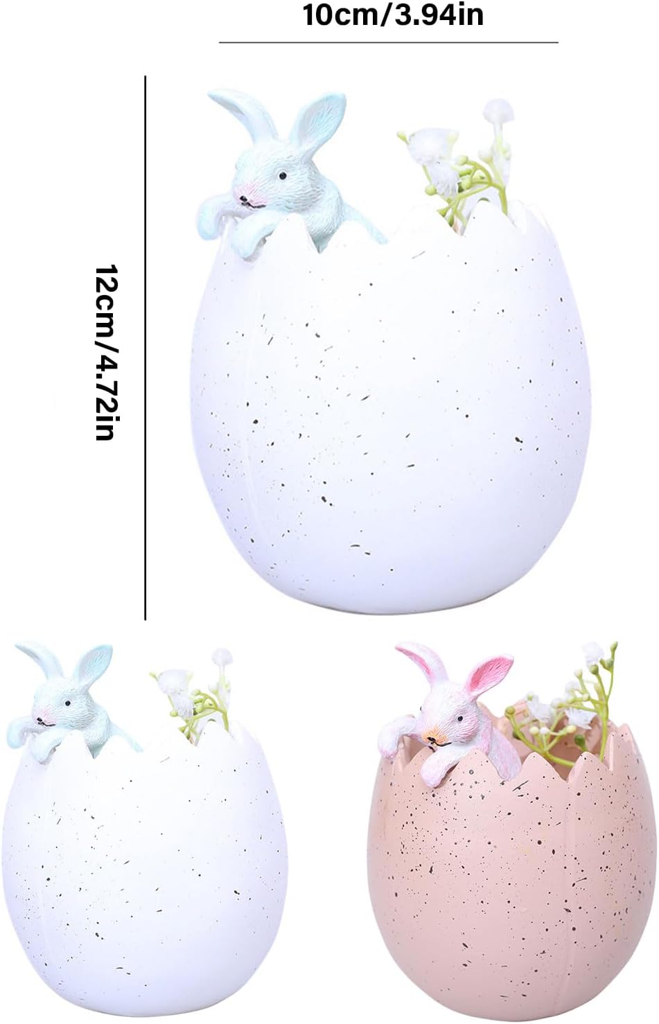 Easters Bunnies and Planter Funny Rabbits Succulents Plant Flower Pots Indoor Bonsais Holder Container